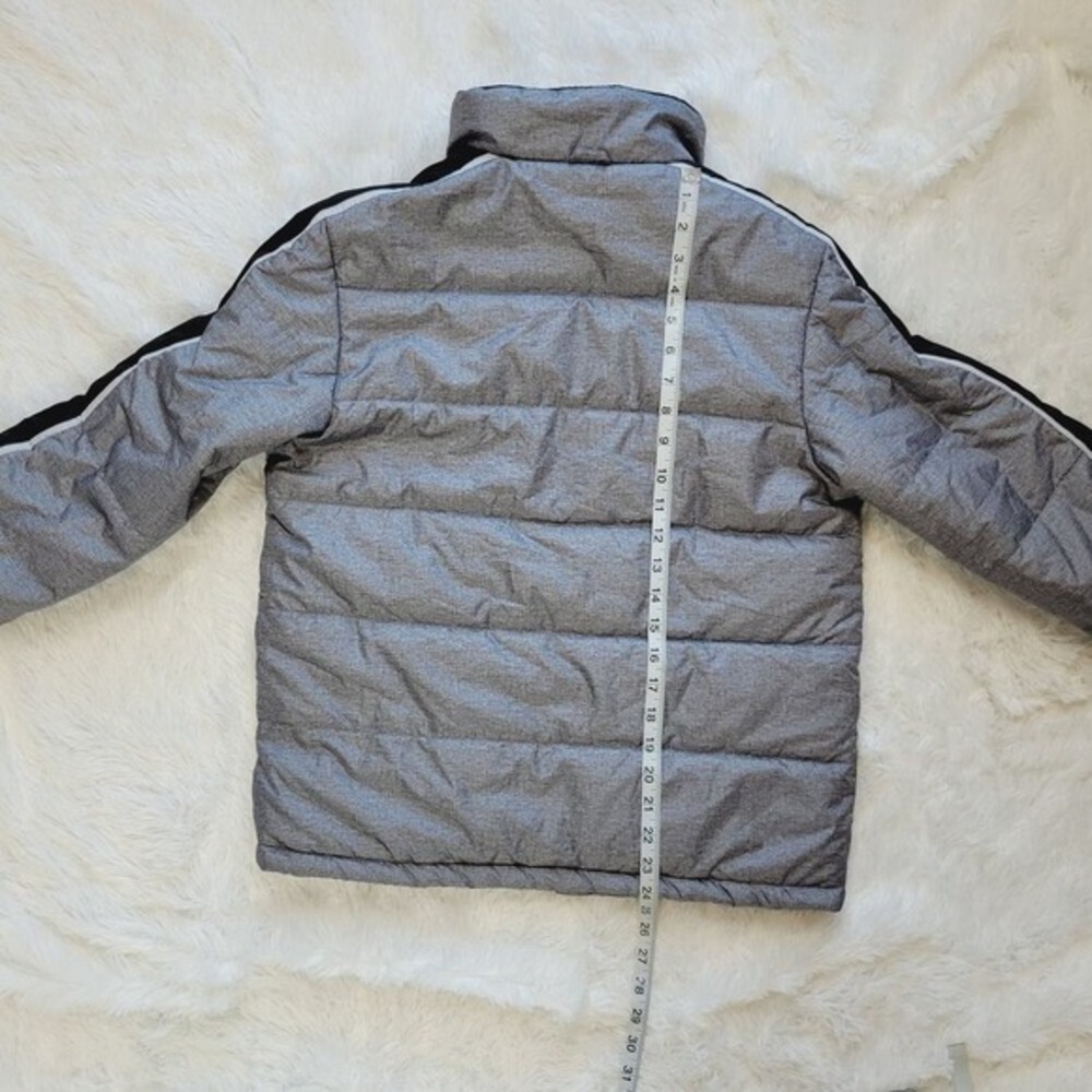 ZeroXposur Boys Puffer Jacket Gray Neon Zip Size XL 18 20 Winter Warm - Picture 3 of 9